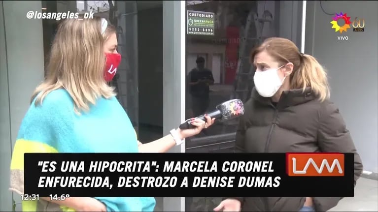 Marcela Coronel, filosa con Denise Dumas: "Yo también puedo contestar con cosas personales pero no lo hago"