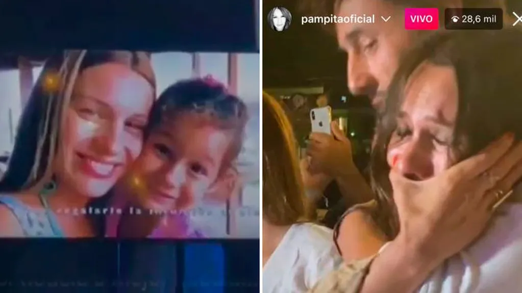 El conmovedor momento en que Pampita se largó a llorar de la emoción al ver postales familiares junto a Blanca, su primera hija
