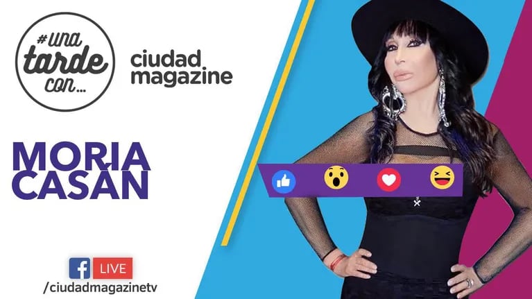 Moria Casán, la invitada del programa #200 de #UnaTardeCon por Facebook Live.