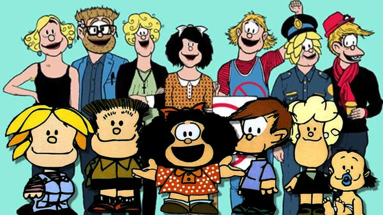 Mafalda y sus personajes, hoy, según la mirada de BuzzFeed.