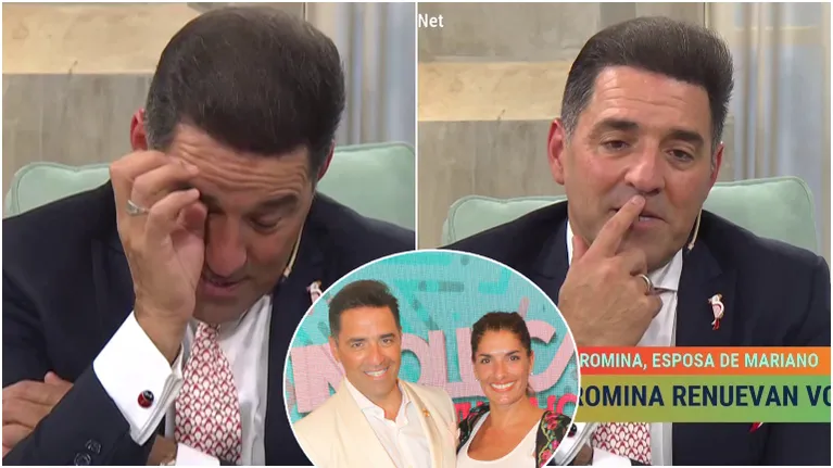 Mariano Iúdica se emocionó al recibir un llamado en vivo de Romina Propato: "Me tiene loco, realmente amo a mi mujer"