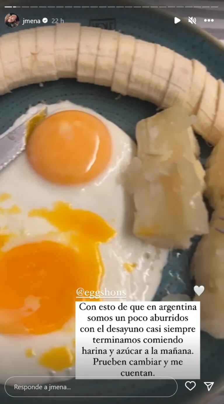 Jimena Barón se cansó de los desayunos en Argentina y optó por otros sabores a la mañana