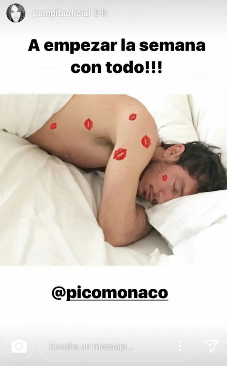 La venganza de Pampita luego de que Pico Mónaco la "escrachara" en plena siesta: "A empezar la semana con todo"