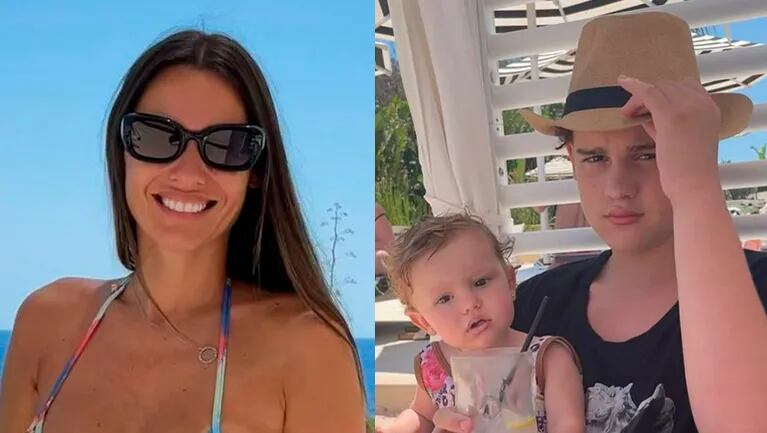 Pampita registró un dulce momento entre Bautista y Ana de vacaciones en Ibiza.