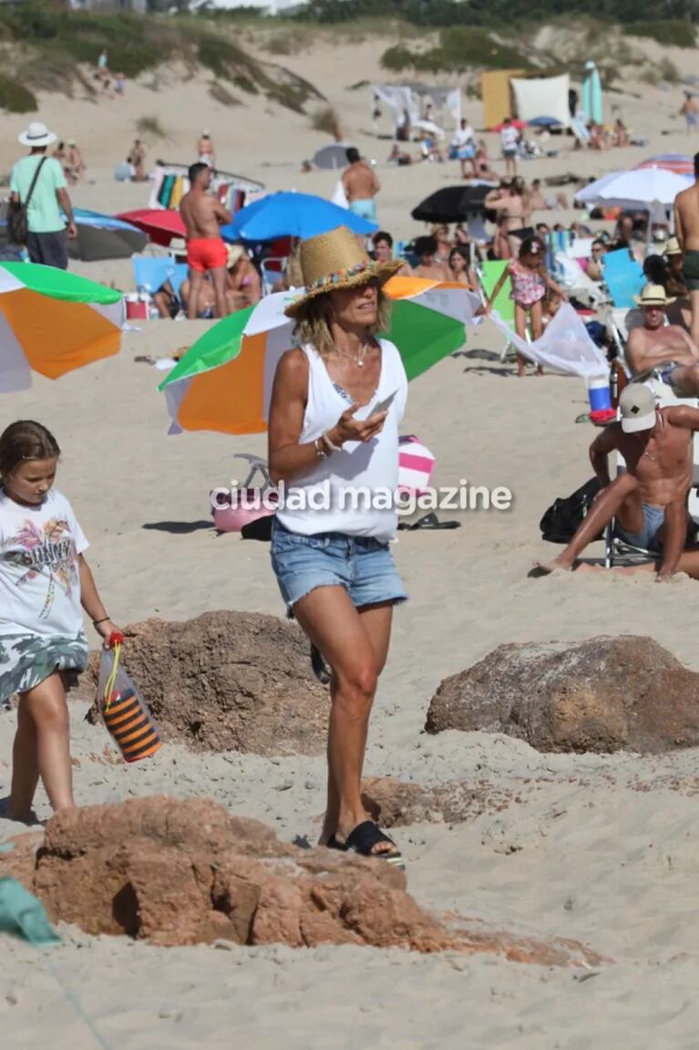 Maru Botana y sus hijos en José Ignacio: días de playa, arena y sol en familia