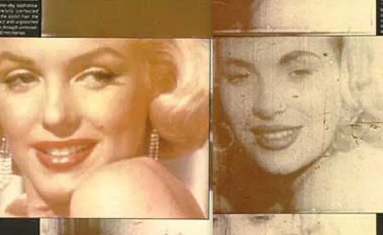 Izq: la Marilyn Monroe conocida. Der: una imagen poco conocida de la diva de Hollywood.
