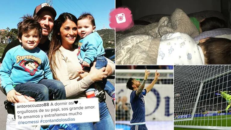 La tierna foto que Antonella le dedicó a Messi por su récord en la Selección. (Foto: Instagram)