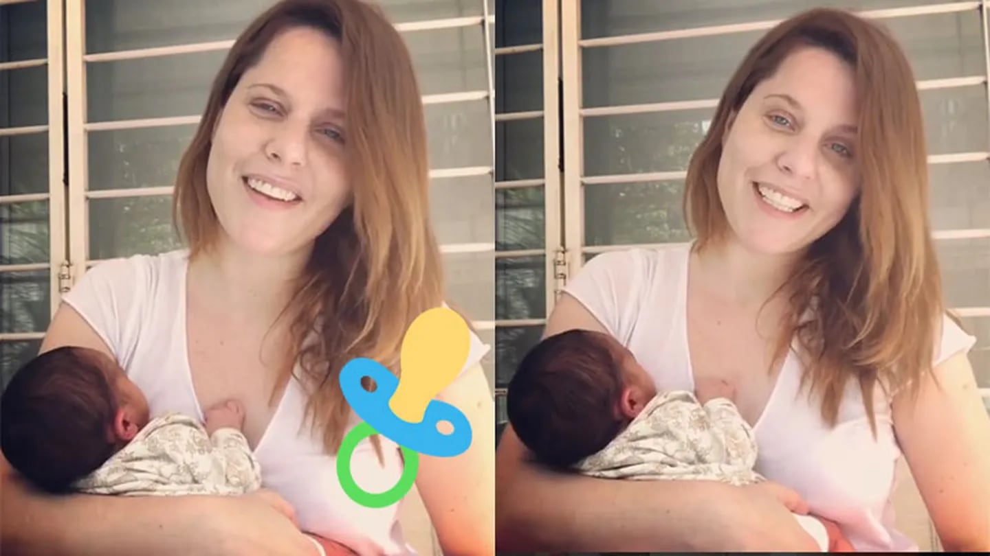 Agustina Kämpfer y un emotivo video con su bebé recién nacido: Estamos aprendiendo un montón