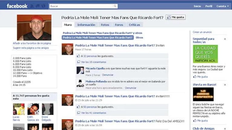 Ricardo Fort, odiado por miles de usuarios en Facebook