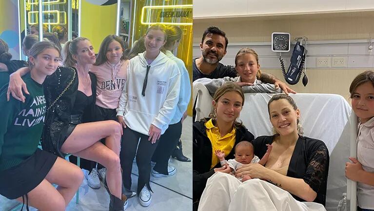 Nicole Neumann compartió una divertida salida con sus hijas tras el nacimiento de Luca Cubero.