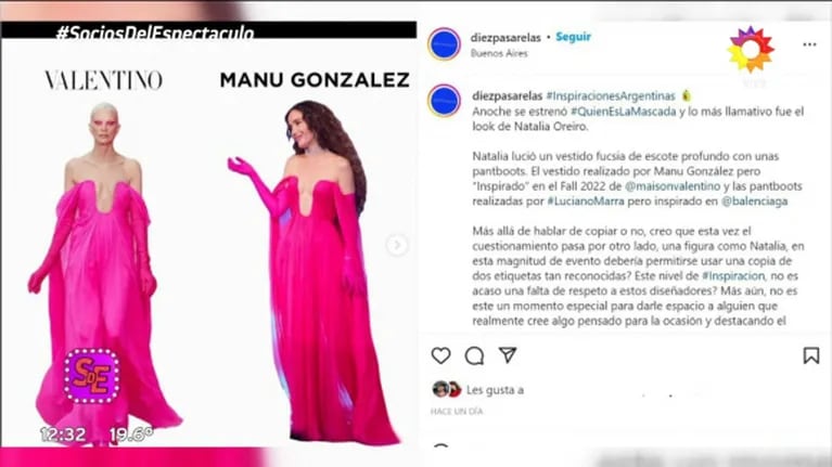Luli Fernández fulminó a Natalia Oreiro y su diseñador por copiar los vestidos de Valentino