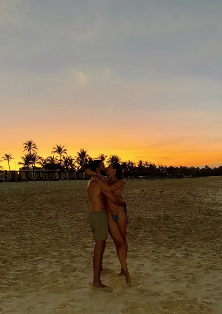 Flor Jazmín Peña y Nico Occhiato mostraron las fotos de sus vacaciones en Punta Cana: “Qué cosa linda el amor”