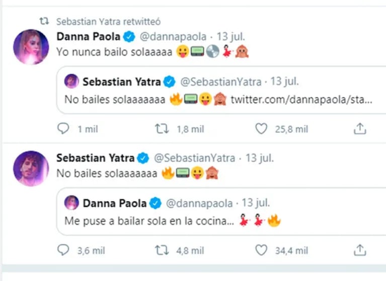 El primer posteo de Tini Stoessel tras el pícaro el ida y vuelta de Sebastián Yatra con Danna Paola en redes