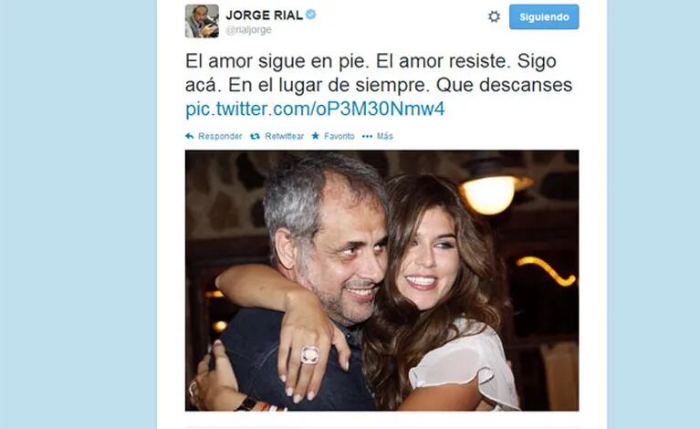 Jorge Rial sigue tratando de reconquistar a Loly Antoniale (Foto: Twitter). 