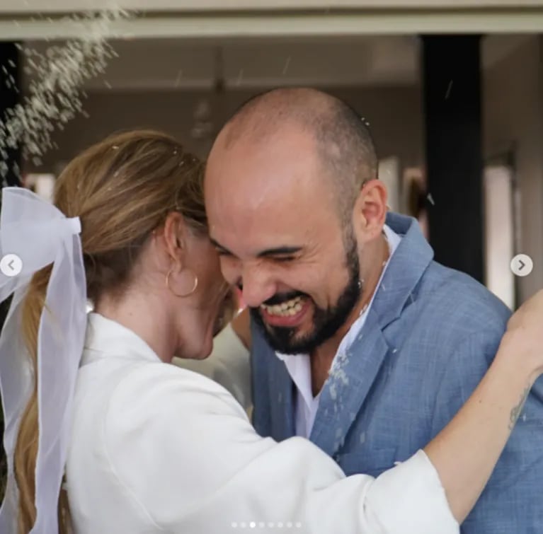Abel Pintos se casó con Mora Calabrese en una ceremonia íntima en Chaco: el romántico álbum de bodas 