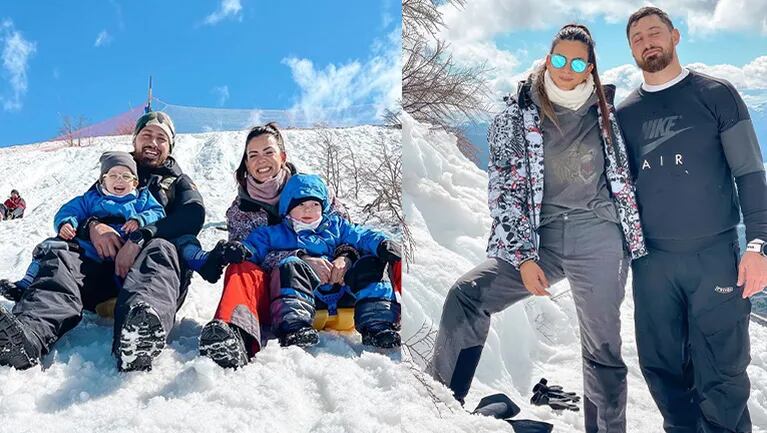 Belu Lucius compartió las fotos más lindas de sus vacaciones familiares en la nieve.