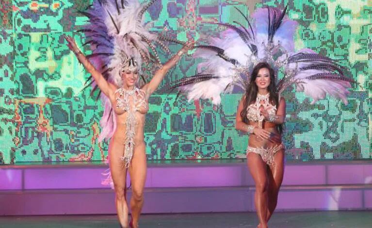 Jésica Cirio y Adabel Guerrero, súper hot arriba del escenario. (Foto: VIG Prensa)