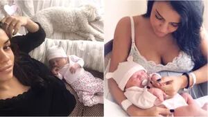 Cynthia Aller, ex Gran Hermano 2016, presentó a su primera hija (Fotos: Instagram)