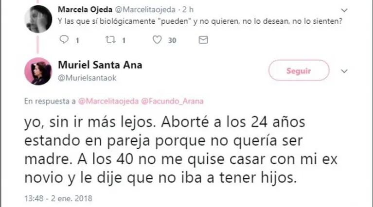 Muriel Santa Ana salió a cruzar a Facundo Arana en Twitter: la frase del actor sobre las mujeres que indignó a la actriz