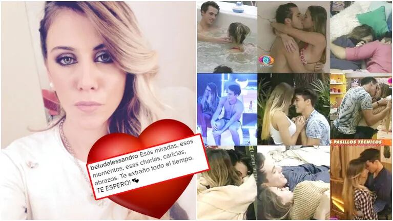 El mensaje de amor de Belén a Matías P. en Instagram (Fotos: Instagram)