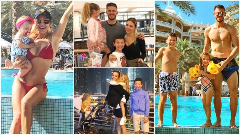 La vacaciones de Evangelina Anderson con su familia en Dubai (Fotos: Instagram)