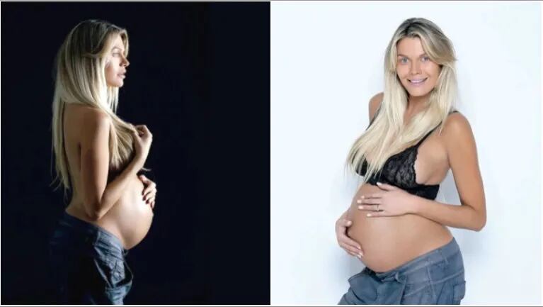 Gisela Berger reveló que aumentó tan sólo 5 kilos en su embarazo... ¡a días de dar a luz! (Fotos: revista Gente)