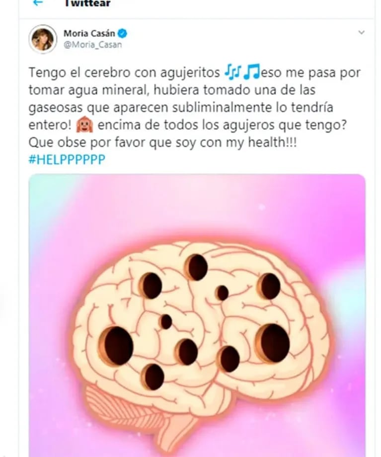 Filosa respuesta de Moria Casán luego de que Mühlberger dijera que tiene "el cerebro comido por la cocaína": "Tengo el cerebro con agujeritos"