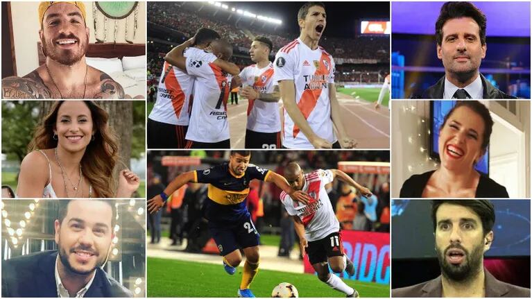 Los tweets de los famosos por la victoria de River frente a Boca en el Súperclásico