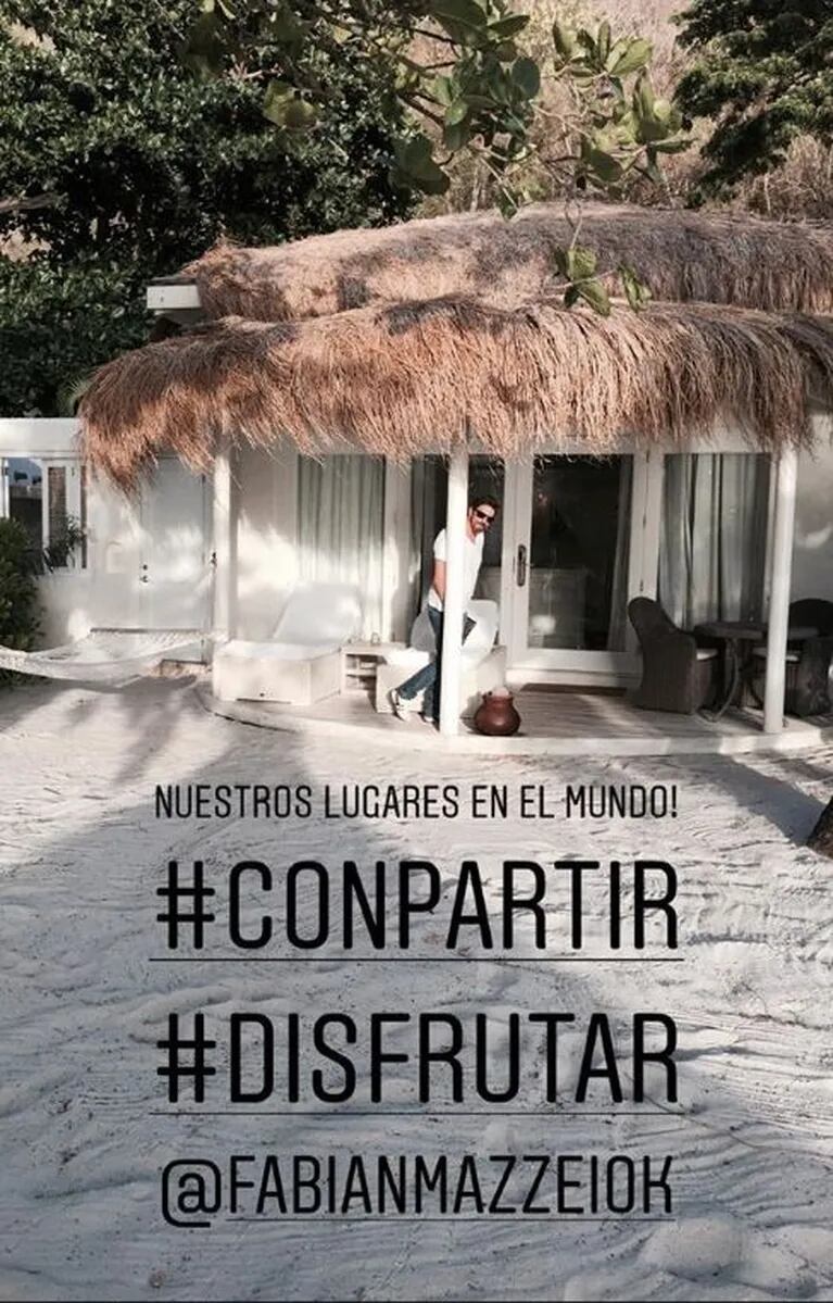 Araceli González y una foto muy sexy en bikini en sus vacaciones en Santa Lucía con Fabián Mazzei
