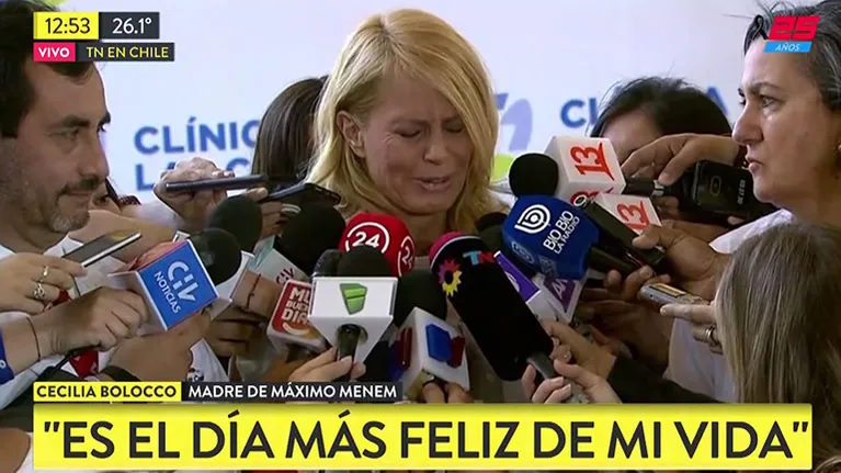 Cecilia Bolocco reveló la fuerte frase que le dijo Máximo Menem al despertar de la operación: "¡Mamá, lo hice, no me morí!"