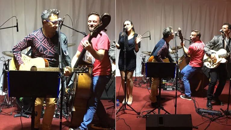 Sergio Lapegüe cantó con su banda en Miss San Isidro (Foto: gentileza Sergio Lapegüe)