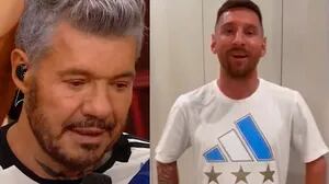 Marcelo Tinelli se quebró en llanto al escuchar en vivo el especial mensaje que le dedicó Lionel Messi.