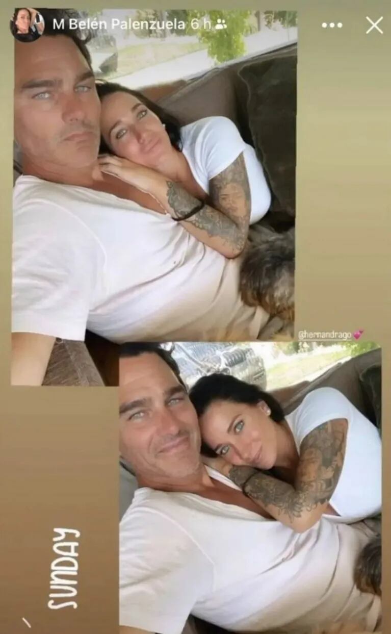 Hernán Drago confirmó su romance con María Belén Palenzuela con una romántica foto