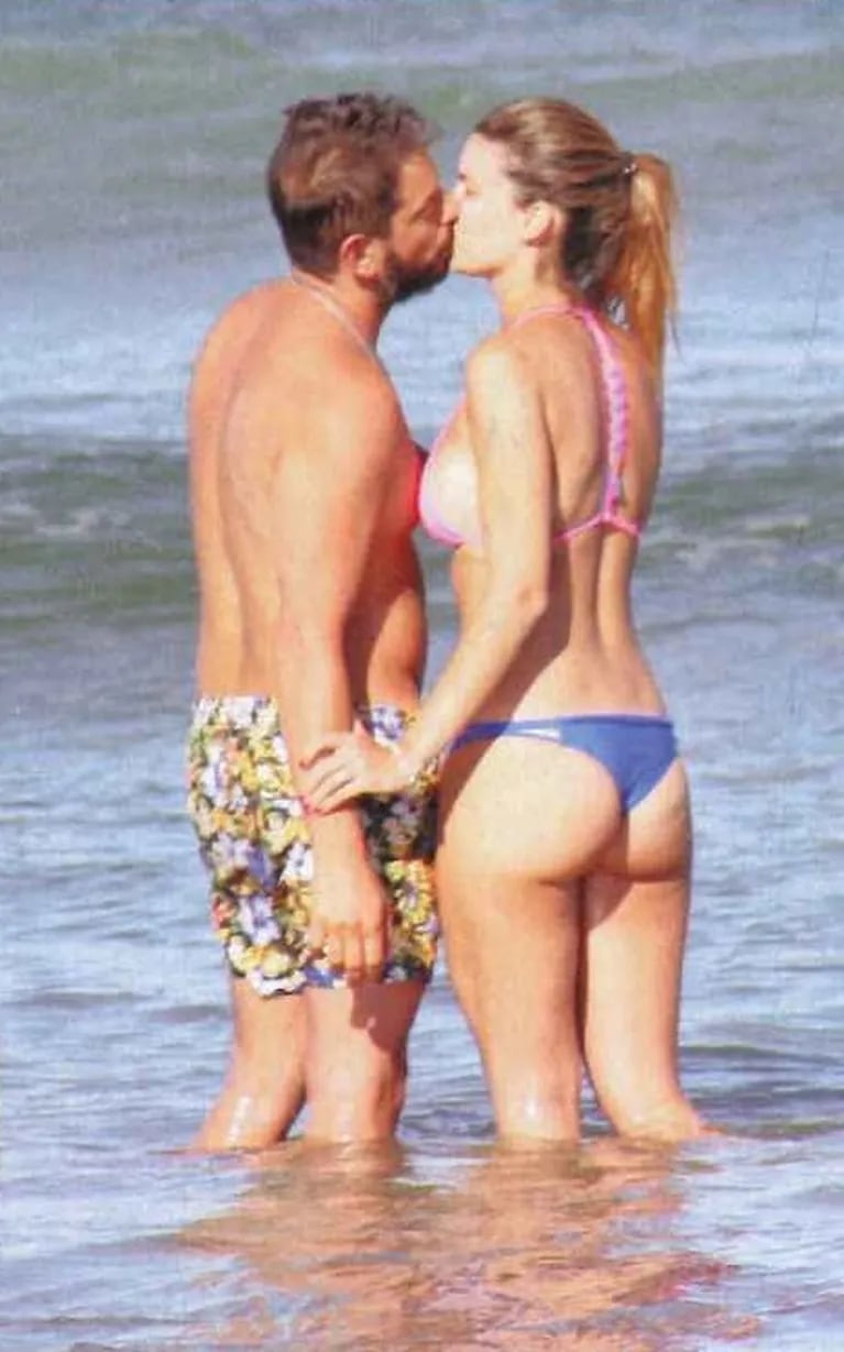 Ariel Diwan, enamorado en Punta del Este junto a su novia, Eva Acebal: mimos y besos a orillas del mar
