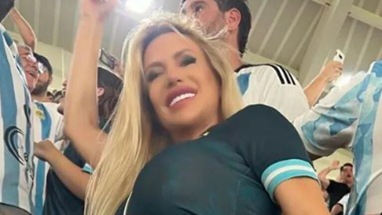 Luciana Salazar mostró cómo fue su noche de festejos tras la victoria de la Selección Argentina en el Mundial Qatar 2022.