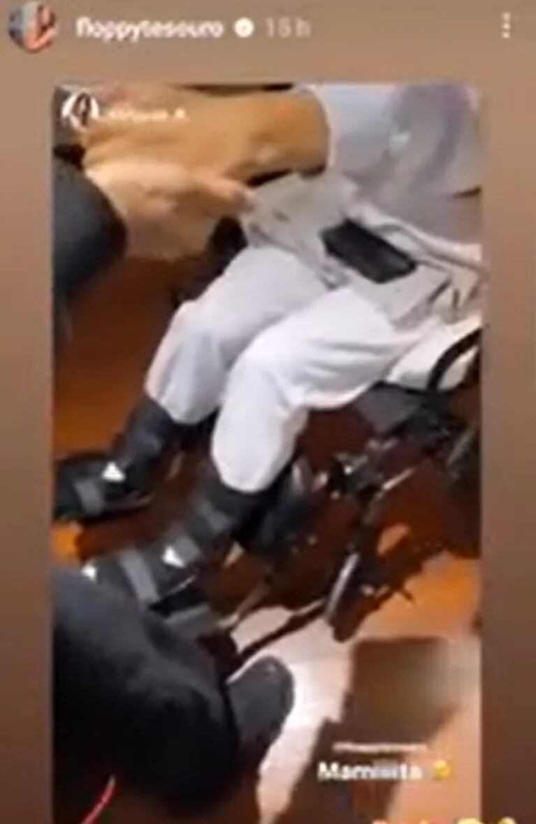 Floppy Tesouro reapareció en silla de ruedas tras haberse quebrado los dos tobillos: "Soy la lisiada"