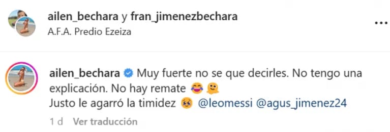 El hijo de Ailén Bechara no quiso una foto con Messi: la reacción del capitán de la Selección Argentina
