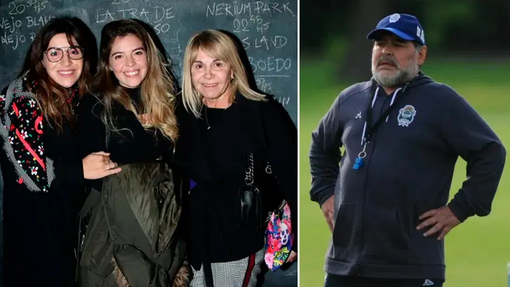 La tajante condición que Diego le habría puesto a Claudia para que la marca "Maradona" quede para Dalma y Gianinna