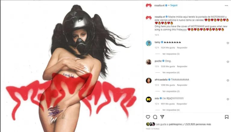Rosalía se desnuda para la portada de su tercer disco: "Motamami"