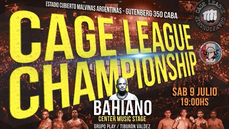 Cage League Championship, en Argentina: artes marciales y shows en vivo al estilo Las Vegas.