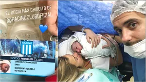 El hijo de Ailén Bechara ya es socio de Racing... ¡a 2 días de haber nacido!