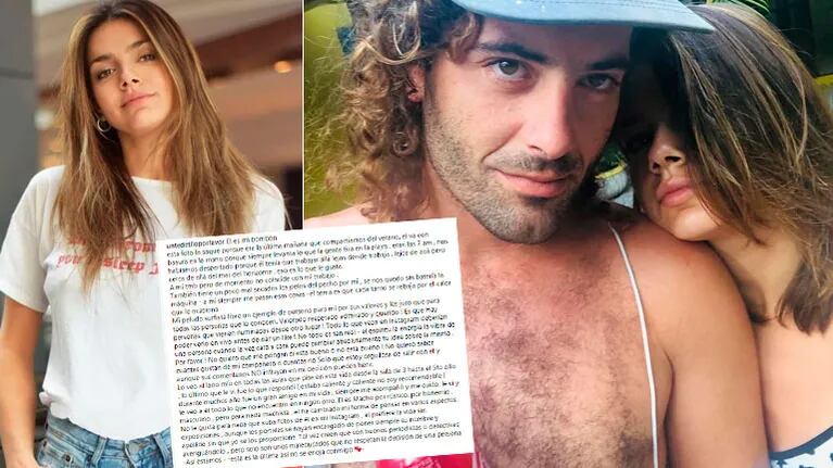 El descargo de Natalie Pérez tras sus furiosas respuestas a los haters que criticaron a su novio