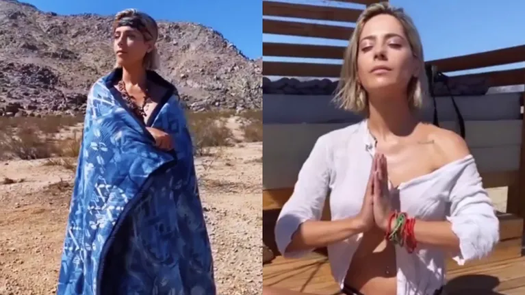 Victoria Vanucci mostró su particular meditación en el desierto: "Este escape tan curador rejuveneció mi alma"