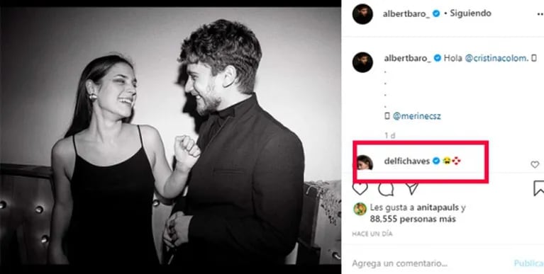 Albert Baró presentó a su nueva novia: la llamativa reacción de Delfina Chaves