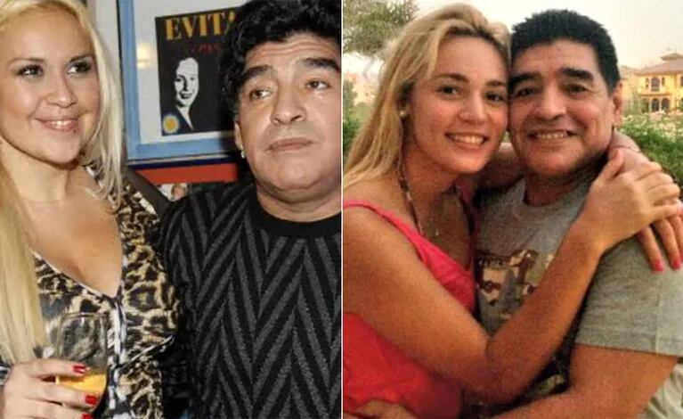 Diego Maradona, Verónica Ojeda y Rocío Oliva (Foto: Web)