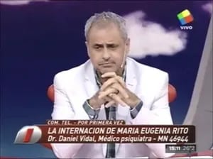 Habló el psiquiatra de María Eugenia Ritó: "Sería capaz de pedirle que frene su participación en Bailando"