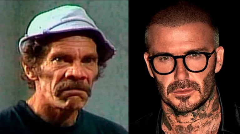 David Beckham se volvió viral por un retrato en el que se parece a Don Ramón.
