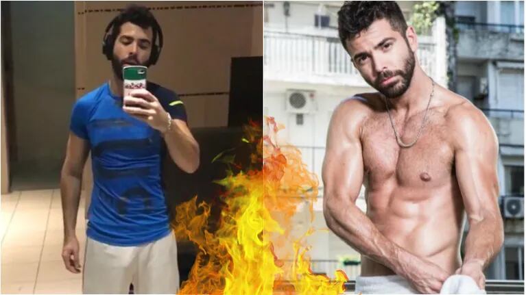 Nazareno Casero hizo arder Instagram con una foto en un short blanco… ¡que le marcaba todo!
