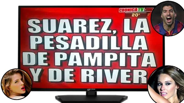 Mirá la placa roja de Cronica cuando Suárez le hizo el tercer gol a River. Foto: Web