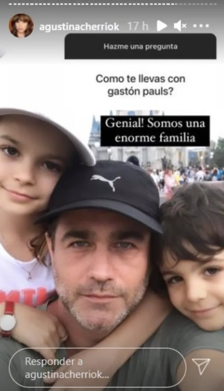 Agustina Cherri fue contundente al definir cómo es su relación con su expareja Gastón Pauls: "Somos una familia enorme" 